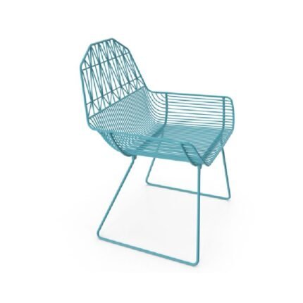 Blue Modern Outdoor Patio Armchair