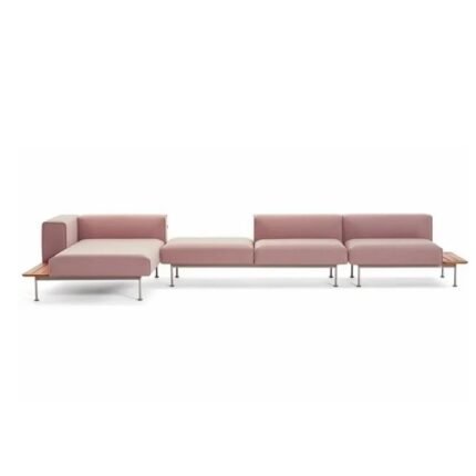 Garden Luxury Rose L-Shaped Sofa