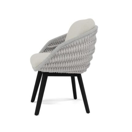 Gray Garden Contemporary Patio Metal Outdoor Chair