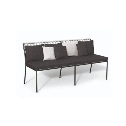 Gray Modern Fabric Outdoor Sofa with Cushions