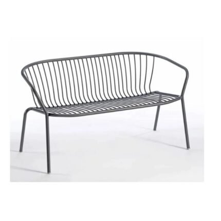 Metal Silver Outdoor Sofa