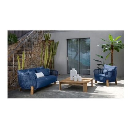 Modern 2 Seater Garden Sofa&Chair with Cushions