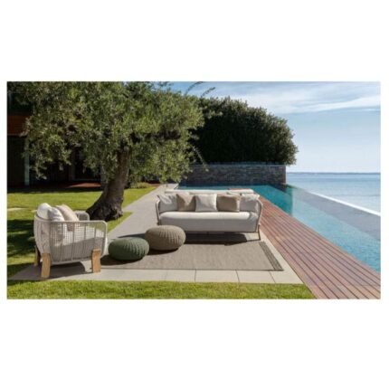 Modern 2 Seater Garden Sofa&Chair with Cushions