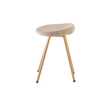 Stainless Steel &Wood Modern Executive Stool