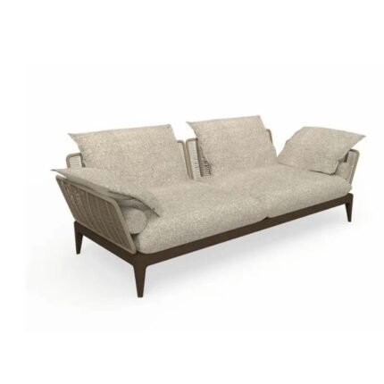 Two Seater Beige Outdoor Sofa