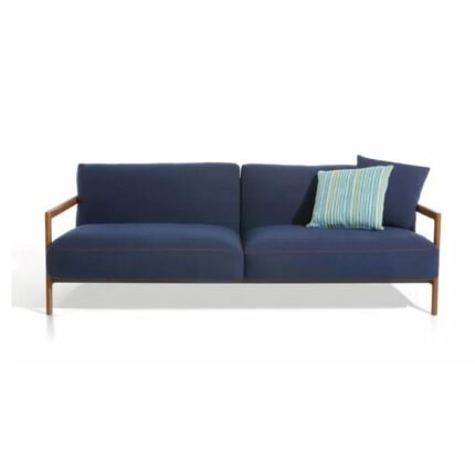 Two Seater Blue Garden Sofa