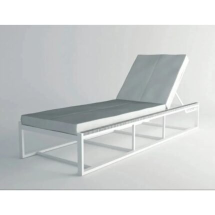 White Fixed Modern Comfortable Sunbed