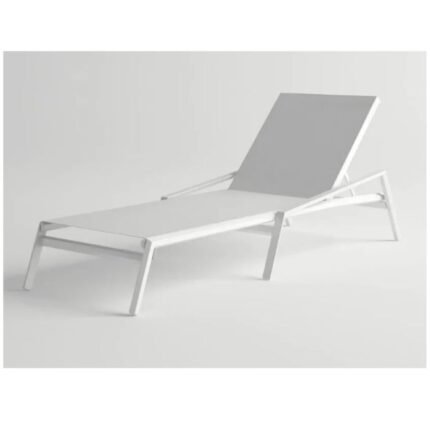 White Fixed Modern Sunbed