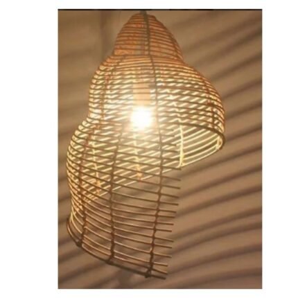 Woven Rattan Beige Lamp